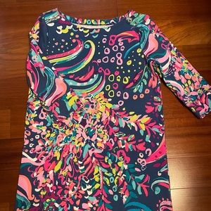 Lilly Pulitzer girls 3/4 length sleeve dress. Size L (8/10). Great condition.